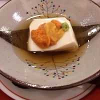 はし本 - ウニ添え胡麻豆腐