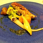 リストランテ ラ ソリア - 尾鯛と地野菜のグリル（2023.11）