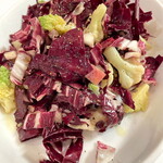 ガストロノミア ヨシ - 葉野菜サラダ （この日は，赤キャベツ，ロマネスコ，ブロッコリー） 2023.12.23