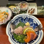 Ichinoi - ヤマメの姿造り、紅鱒、前菜など