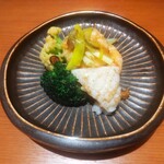 サワダ飯店 - ２種海鮮のXO醬炒め