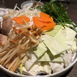 Hakata Torinabe Nakagawa - 鍋の野菜