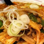 蒙古タンメン中本 - 五目蒙古タンメンのネギ
