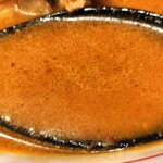 蒙古タンメン中本 - 蒙古タンメンのスープに比べてややトロミあり