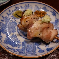 鳥匠 いし井 - .....七品目　かしわ　塩　わさび.....