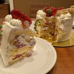 ラ・テイエ - クリスマスケーキ、断面