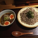 つけ蕎麦安土 - 鶏つけ蕎麦＋味玉