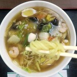 浅草聚楽 - 天空麺リフト（ピンボケ）