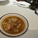 アーティショー - オマール海老のリゾット.ブイヤベース仕立て