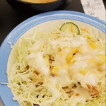 Matsuya - セットの生野菜と味噌汁