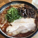 らーめん木蓮 - から〜い味噌ラーメンチャーシュー大盛り