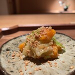 日本料理FUJI - 柿の炒り胡麻和え