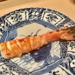 すし 良月 - 2023.11.  牡丹海老の炭火焼き