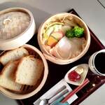 Kissa gozem bochi bochi - 温野菜モーニング800円ジャムバター