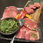 肉匠 いっしん - タンの食べ比べ