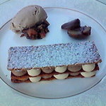 Hotel Chou Raku Kan - 季節デザート（マロンのミルフィーユとマロンのアイス）