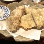 Miyakoutsushi - れんこん肉詰め揚げ。ハーフサイズ。
