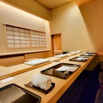 鮨 おおが - カウンター席のみ