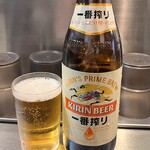 麺屋 愛心 - キリン一番搾り700円