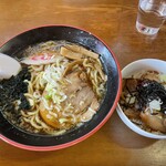 麺屋まる勝かっちゃんラーメン - (料理)ラーメンセット