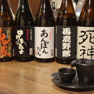 We have sake and shochu with interesting names, and official highballs!
