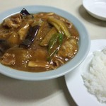 喜楽飯店 - 肉なす味噌炒め(夏季限定)