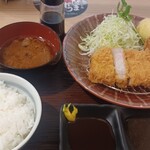 TONKATSU&OBANZAI KATSUHIRO - ロースとひれとたまかつ合い盛り定食¥1540