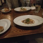 OSTERIA Crocetta - 魚介とタケノコのスモーク アンチョビと長ネギのマリネ これが一番美味しくて好きでした♡！