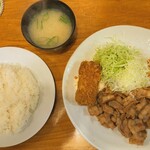 ナセバナル - ナセバナル　「焼肉とクリームコロッケ定食」900円