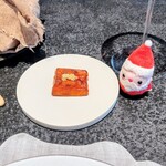 Florilege - 南瓜のソテー(お肉の添え物)この感じのキューブな添え物はランチコースにはつかないことが多いので、わたし的にはたぶんお初。だから小さいながら特別感満載!! さらに小さくても存在感ある美味しさだったのです