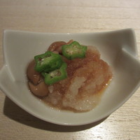 広尾はしづめ - お通し　きのこおろし
