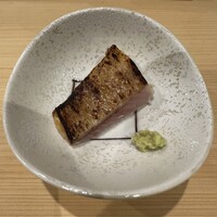 鮨いわもと - ノドグロ（アカムツ）の炙り