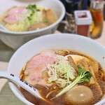 自家製麺 甚 - 正油ラーメン+味玉