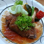 菅乃屋 - 【馬刺し付き大地】（馬肉ステーキ）