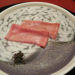 にくの匠 三芳 - 牛タン ポン酢、塩昆布で2