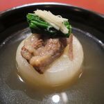 にくの匠 三芳 - 牛テールと蕪のお椀3