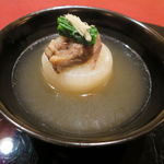 にくの匠 三芳 - 牛テールと蕪のお椀2