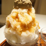 京はやしや - ほうじ茶氷あんみつ（1050円・小盛り）