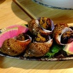 いしもん - 弾力ありすぎ♪バイ貝旨煮：400円(’13.12月にて)