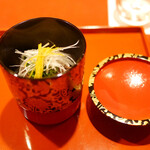 にくの匠 三芳 - 「椀物」海老芋と聖護院大根 2017年12月