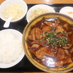 川外川  - 豚レバーの四川風煮込み定食