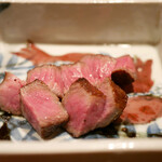 にくの匠 三芳 - 「サーロインステーキ」神戸川岸牧場 2017年12月