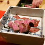 にくの匠 三芳 - 「サーロインステーキ」神戸川岸牧場 2017年12月