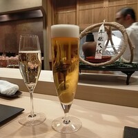 よし澤 - シャンパン、生ビール