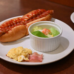 コパン - モーニングセット プレーンドッグ＠税込550円