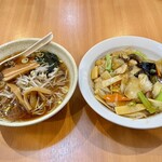 台湾料理 昇龍 - 料理写真:ラーメンセット（醤油ラーメン・中華飯）