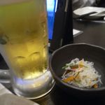 Kankanshouten - ビールとお通し[300円]