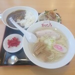 恵比寿 - ラーメン780円熟成豚カレーセット420円