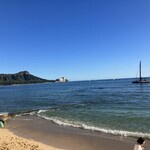 Monkeypod Kitchen - お店から望むダイアモンドヘッド