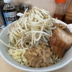 自家製ラーメン大者 - 汁なし（トッピング〜⁈ニンニク少なめ、ヤサイ）